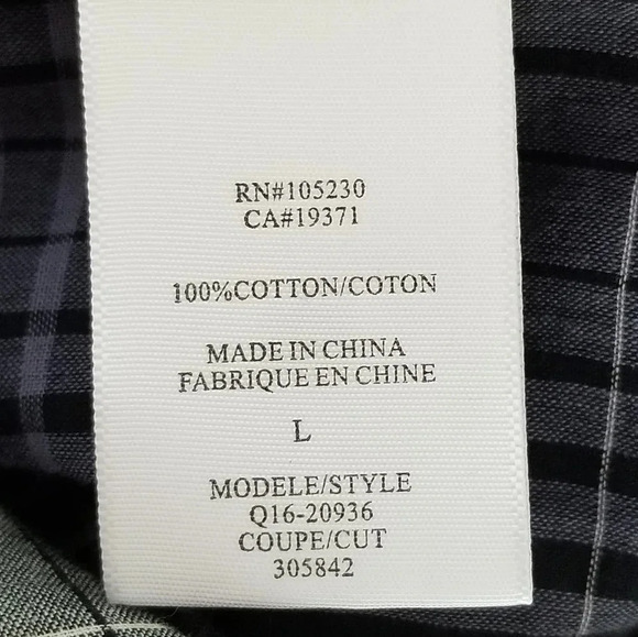 Joie Blue and Cream Kylar Plaid Button Down Top L - Picture 6 of 7